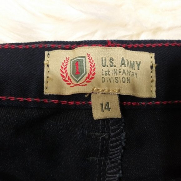 US Army 1st Infantry Division Jeans Dark Wash CLOSET CLEAR OUT - Picture 6 of 7